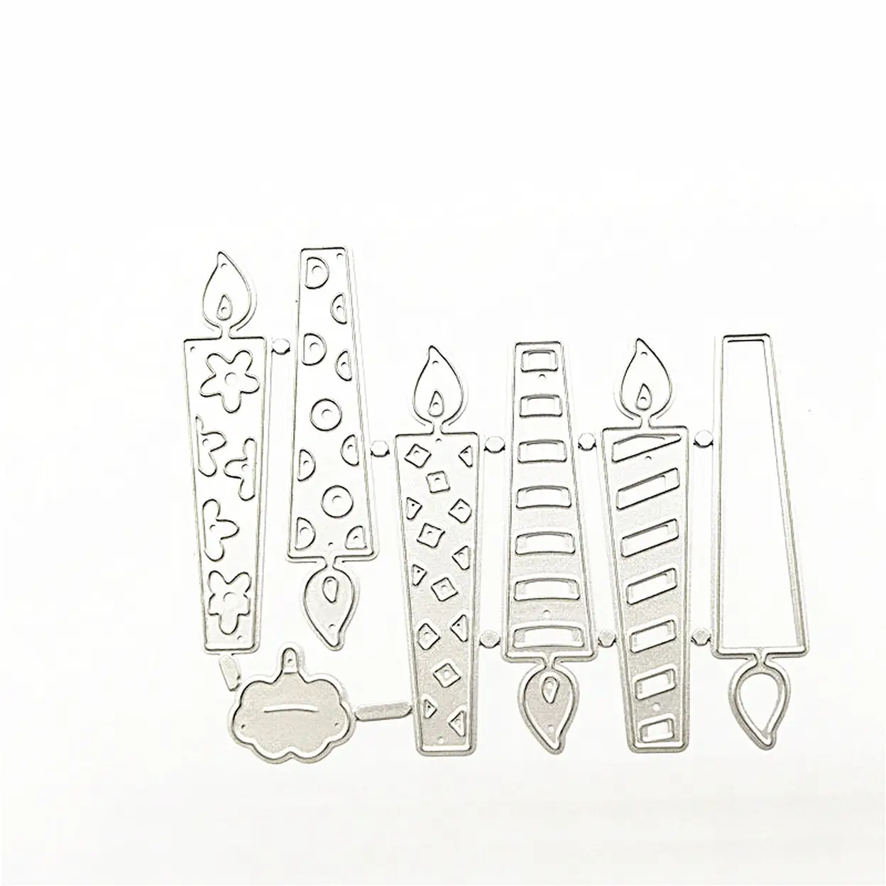 Candles Die Cut for Card Making, Scrapbooking Die-Cuts, Metal Cutting Dies Congratulations Die Cuts Happy Birthday Embossing Stencils Template for DIY Scrap-Booking Decor Wedding Blessing Card image 0