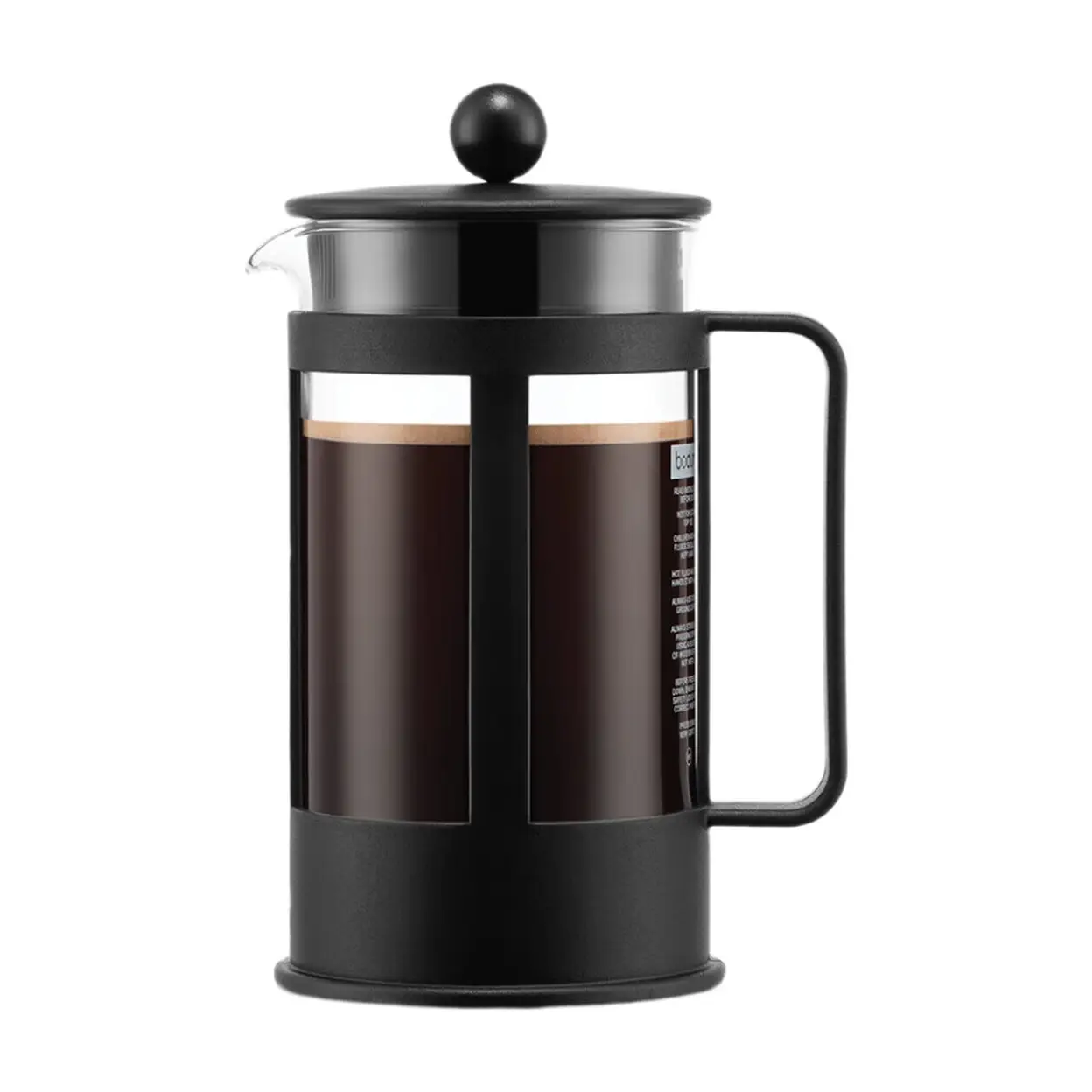 Bodum Kenya Cafetière à piston pour 8 tasses noir - 1 L image 0