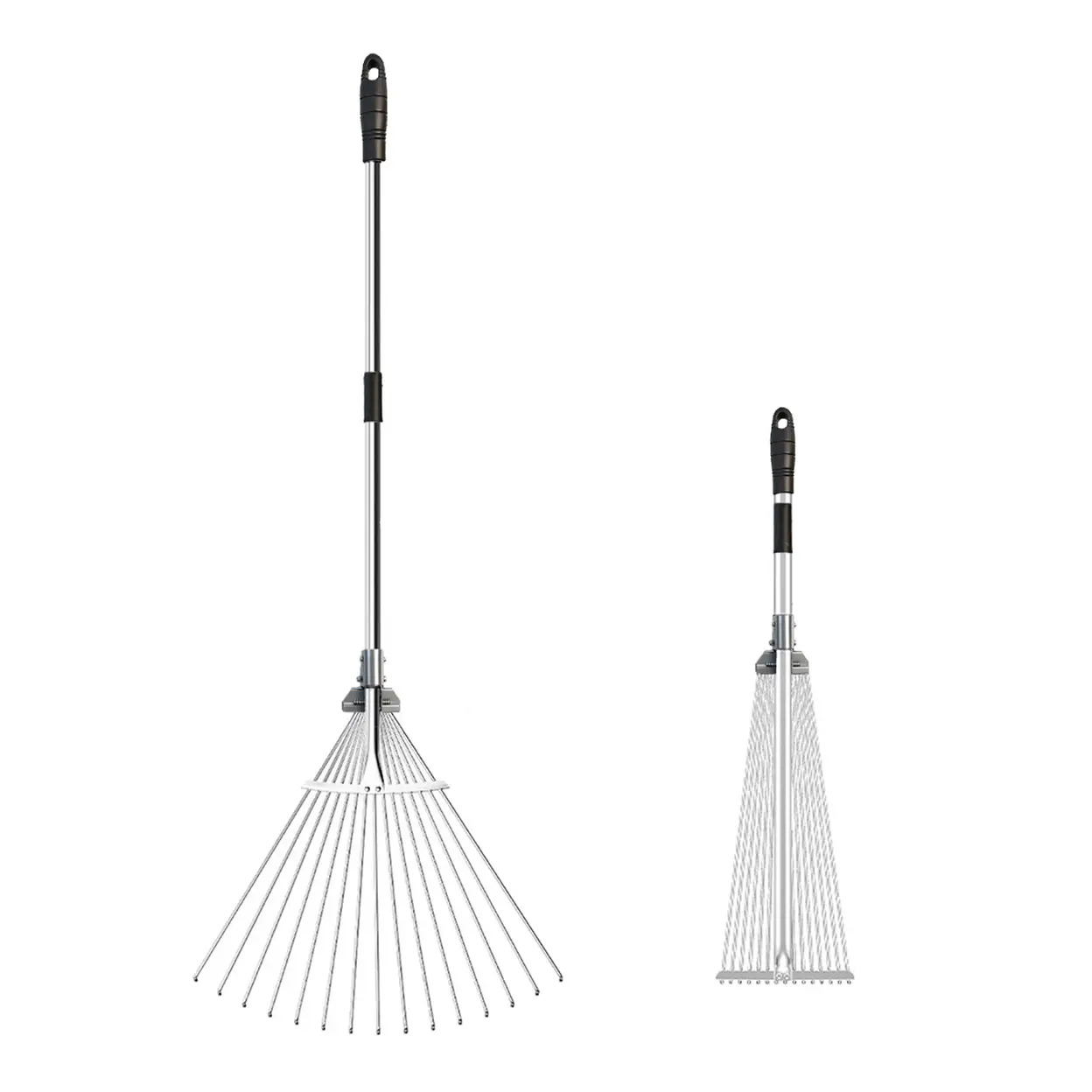 MADLAND The 15-tine leaf rake, when unfolded, measures 160 centimeters in length and 67 centimeters at its widest point image 0