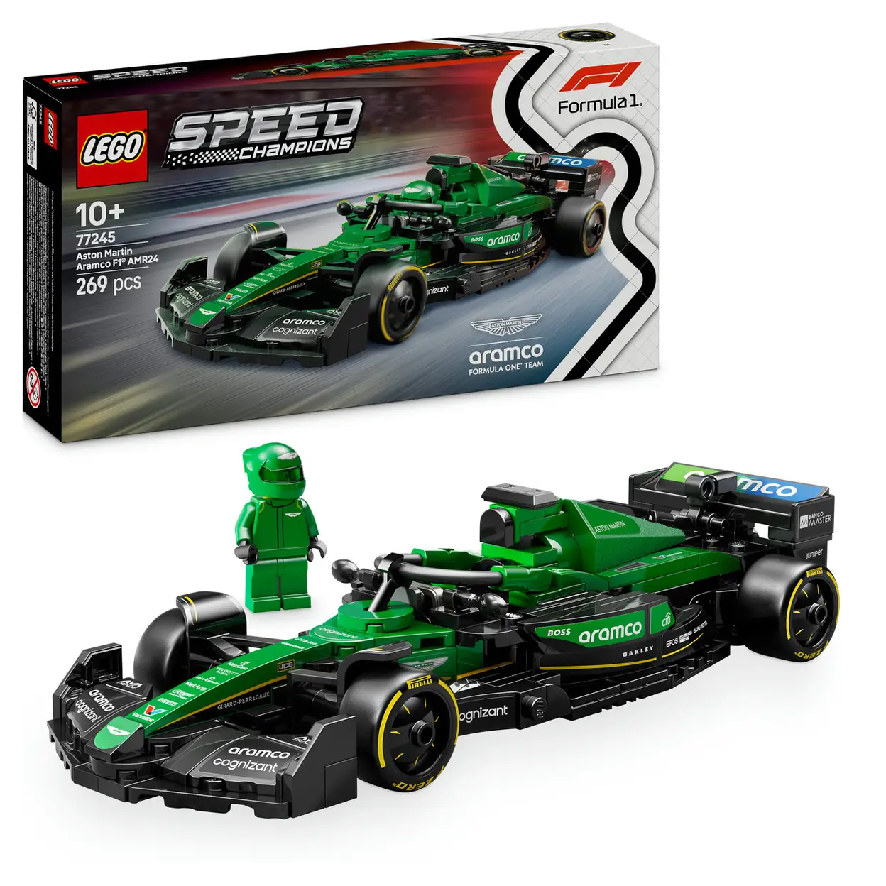 LEGO Speed Champions 77245 Voiture F1® Aston Martin Aramco AMR24 image 0