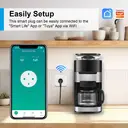 Antela WLAN-Smart-Steckdose, Smart-Home-WLAN-Steckdose kompatibel mit Alexa, Google Assistant, Stromverbrauchsmessung, Sprachsteuerung, App-Fernsteuerung, Zeitplan, 2,4 GHz, 16 A, 2 Stück image 5