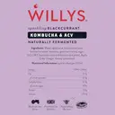 Willy's Kombucha and Apple Cider Vinegar Blackcurrant Flavour - 250 ml image 1