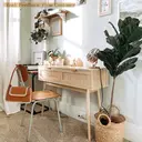 GRAVFORCE Console Table Slim Console Table for Hallway 2 Tier Entryway Table with 2 Drawers and Open Storage Shelf for Living Room Home and Office image 4