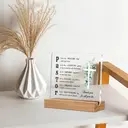 Alphynix Plaque de reconnaissance acronyme « PASTOR » en acrylique avec support en bois image 8