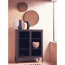 Interiors by Premier Display Cabinet Acier Metal Grey Short image 1