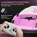 AIYAPLAY Kids Bumper Car 12V Waltz Car Ride on Toy 360° Rotation with Remote Control, Dual Joystick, Music, USB, LED Lights, image 3