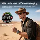 WalkerFit Sport Smartwatch-M6 Ultra-Black-2 Straps image 9