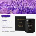 Zooly All-Black Bougie parfumée en pot en céramique senteur genévrier et lavande - 200 g image 1