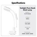 Yeelight Leselampe für den Schreibtisch RG0, blaulichtsicher, stufenloses Dimmen, 3‑CCT‑Temperatur, Touch‑Bedienung, USB‑C‑Anschluss, ABS+PC, YLYTD-0034, Neu-Jahr-Sonderangebot, Top-Geschenk-Auswahl image 3