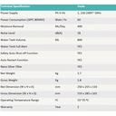 ecoair Vesto Specialist Dehumidifier – 400 ml/Day Extraction, 800ml Tank, Portable Quiet Design – White, Vesto image 8