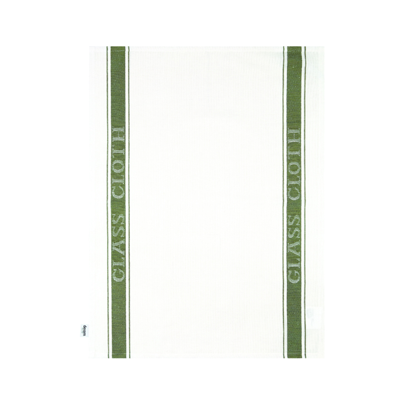 Dexam Glass Cloth Love Colour Cotton/Linen Olive Green 50x70cm image 0