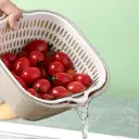 BJ Gray and White Drainage Basket Six-Piece Set image 8