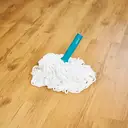 Pifco Mop with Twist & Wring Absorbent Head - Replaceable, White/Blue image 2