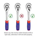 WORKPRO Jeu de douilles -108 pièces 1/4 po et 1/2 po avec embouts, clé à cliquet à dégagement rapide, kit d'outils mécaniques CR-V pour bricolage et auto image 3