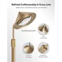Tubicen Goldene Stehlampe, oben und unten 150° drehbar & höhenverstellbar, 3-stufige Touch-Dimmfunktion, moderne Stehlampe, Eck-Stehlampe für Schlafzimmer, Büro, Lesen, Nähen & Basteln image 3