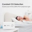 WISUALARM Carbon Monoxide Detector, 10-Year Battery Life, with Test/Silence Button, Conforms to EN 50291 Standard image 2