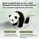 Unitree Simulation Panda Skin, kompatibel mit Unitree GO2, Vierbeiniger Roboterhund, Simulation Panda, individuelles Panda-Kostüm für Roboterhund, Leistung, Begleiter, niedliches Haustier, Simulation Panda Skin – kompatibel mit der GO2-Serie image 3
