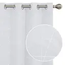 Deconovo Lot de 2 rideaux occultants blancs - 132 x 183 image 0