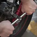 WORKPRO Jeu de douilles -108 pièces 1/4 po et 1/2 po avec embouts, clé à cliquet à dégagement rapide, kit d'outils mécaniques CR-V pour bricolage et auto image 6