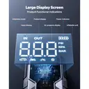 UTRAI JS-9 3000A Car Jump Starter with Air Compressor 150PSI, 18W QC Power Bank, 12V Car Battery Charger Jumper Starter, LED Screen, 3 Modes Flashlight image 5