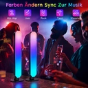 LED-Lichtleiste, RGB-Lichtleiste mit App und Fernbedienung, Musiksynchronisation, Timer, intelligente USB-Stromversorgung, Stimmungsbeleuchtung, 25 cm image 7