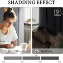 PONY DANCE Rideaux occultants à œillets, Largeur 117 x Hauteur 137 cm, Lot de 2 panneaux, gris argenté image 5