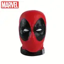1pc Marvel Deadpool Head Piggy Bank Coin Bank Officially Licensed 3D PVC Figurine Money Box Savings Jar Collectible Desktop Organizer Home Decor Waterproof Shatterproof Hand Figurine Gift image 0