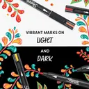 Sharpie Creative Acrylic Paint Markers Black & White, Pack of 2 image 2