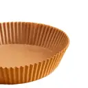 ochama x J.ZAO Papier pour Friteuse à Air - 100 Feuilles de Papier Cuisson Jetable, Résistant à la Chaleur, Qualité Alimentaire, Essentiel pour Friture à Air, Cuisson et Conservation - Accessoires de Cuisine - 1 Pack de 100 pièces image 1
