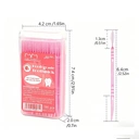 Huacan Fruit flavored plastic toothpicks, disposable double headed toothpicks, 100pcs image 4