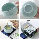 TEANAGOO Set de 7 accessoires pour cérémonie du thé Matcha - Bleu céladon image 4