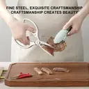 ZHANG XIAOQUAN Ciseaux de cuisine polyvalents à manche unique en acier inoxydable 40Cr13 image 3