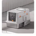 Savic Katzentoilette aus Edelstahl mit Deckel, XL, abgeschlossen, inklusive Schaufel, zwei Türen, leicht zu reinigen, geruchsreduzierend image 0