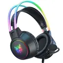 ONIKUMA X15PRO-noir Casque de jeu filaire à porter sur la tête avec effets d'éclairage RGB étonnants image 3