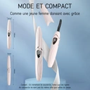 SUNLUXY S600 Recourbe-cils électrique pour courbure naturelle longue tenue, avec affichage LED de la température et de la batterie, arrêt automatique de sécurité - Rose image 8