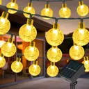 Vivreal Solar Bubble Ball String Lights – 11M (36 ft) 60 LEDs Warm White, Waterproof Outdoor Solar Fairy Lights for Garden, Patio & Holiday Decoration, New Year Sale , Top gift picks image 0