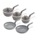 Tower Cavaletto 5 Piece Cookware Set - Grey & Rose Gold image 0