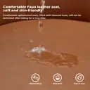 CLIPOP Occasional Dining Chairs Set of 2 Faux Leather Padded Kitchen Chair Accent Armchair with Backrest and Metal Legs, Lounge Living Room Reception Chairs 0224 brown 56*50*89 cm image 4