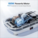 MERACH Vibrationsplatte, Ganzkörpertraining, leise, Auto-/manuelle Geschwindigkeit, Bluetooth-Lautsprecher image 5
