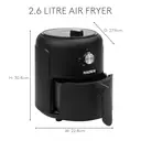 Haden Air Fryer - 2.6 L, 1000 W, Lightweight, Easy to Clean image 2