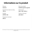 ochama Cafetière filtre goutte à goutte - Noir image 8