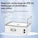 Nettoyeur dentaire portable H2ofloss avec 6 modes, 5 bouchons, batterie 2500mAH, réservoir 570ml, étanchéité IPX7, couleur blanche image 4