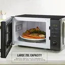 Swan Digital Microwave - 20L, 800W, Black, 5 Power Levels, with 95-Minute Timer, SM4421BLK image 3