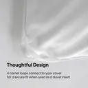 Meeallhome Box Stitched Bed Comforter 225*220cm White image 5