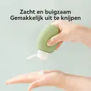 JORDAN&JUDY Lot de 3 bouteilles de voyage en silicone, rechargeables, anti-fuite, portables, pour shampoing et cosmétiques, 60 ml, Offre annuelle, Cadeaux phares image 4