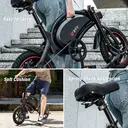 DYU D3F Adult Electric Bike 250W Motor City Ebike 36V10AH Battery Electric Bicycle 14 Inch Tire Folding Electric Bike - Black image 9