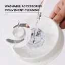 ochama Multifunctional High-Power Food Processor & Mixer, suitable for chopping, slicing, grinding, and pureeing, 1.8L bowl, 750W. image 3