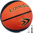 High-quality Rubber Basketball(27.5") Size5#Black/Brown image 0