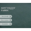 CHAIRUS Lot de 2 tabourets de bar pivotants en velours, tabourets de cuisine et de petit-déjeuner modernes, tabourets de comptoir réglables (Vert) image 3