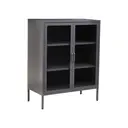 Interiors by Premier Display Cabinet Acier Metal Grey Short image 0